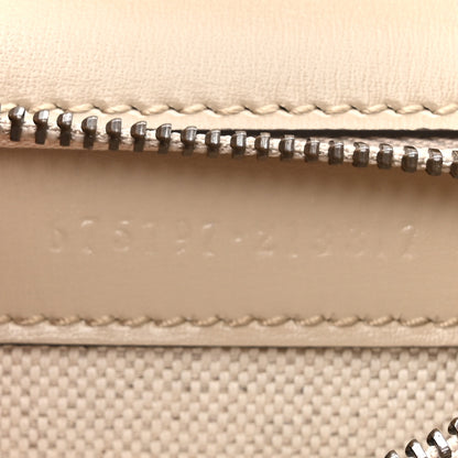 Gucci Boarded Dyana Lux Calfskin Web Small Bamboo 1947 Top Handle Bag Oatmeal 8 of 11