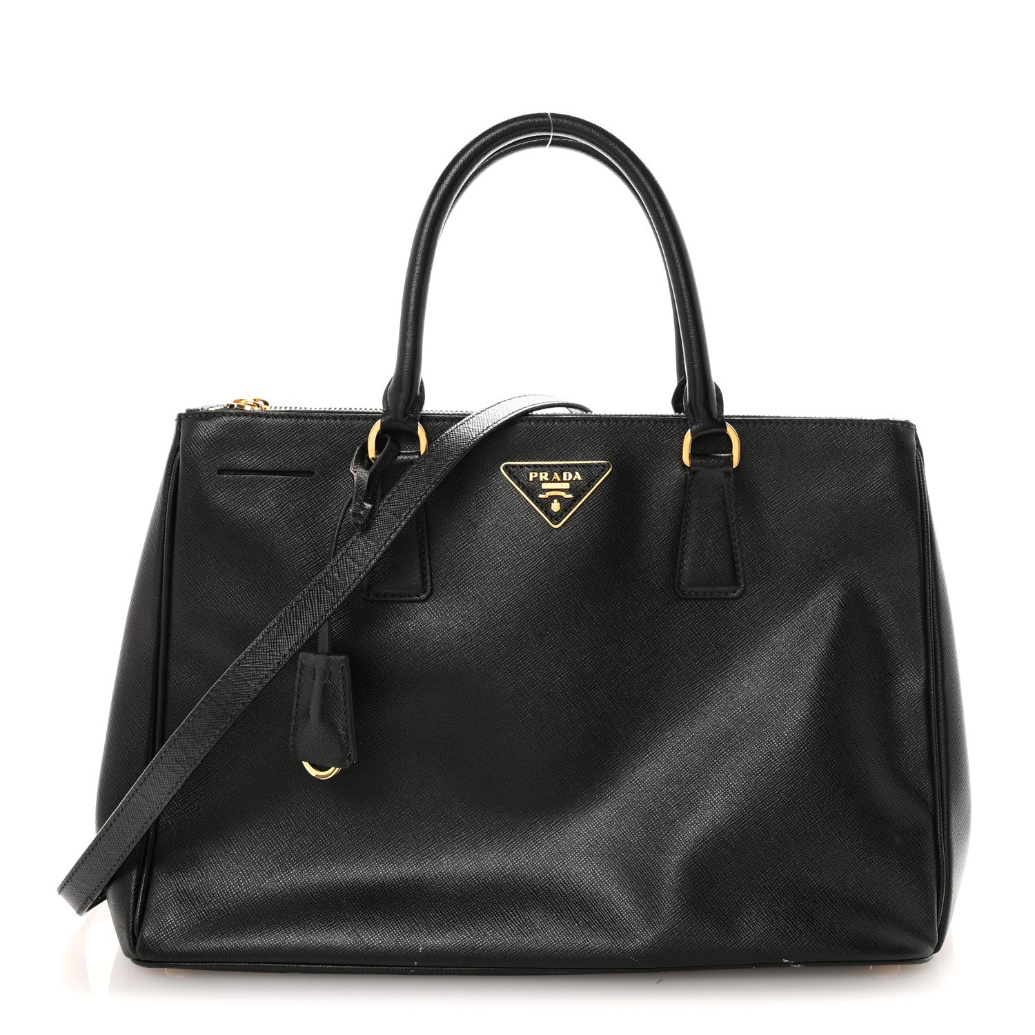 Prada Saffiano Lux Medium Galleria Double Zip Tote Black 1 of 8