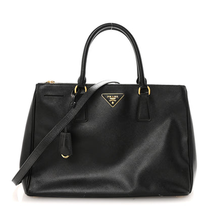 Prada Saffiano Lux Medium Galleria Double Zip Tote Black 1 of 8