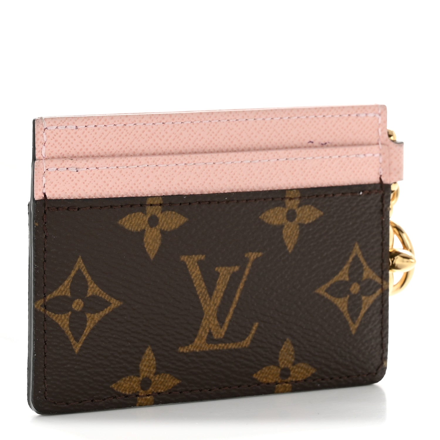Louis Vuitton Monogram LV Charms Card Holder Rose Ballerine 3 of 8