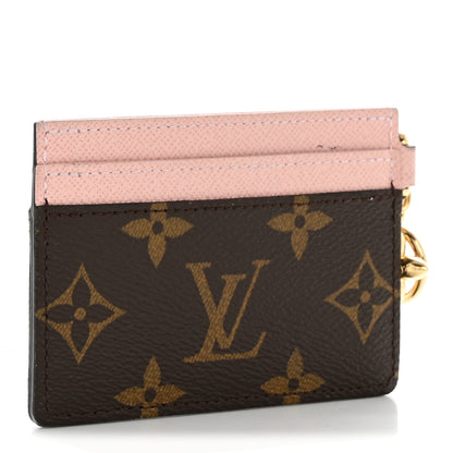 Louis Vuitton Monogram LV Charms Card Holder Rose Ballerine 3 of 8