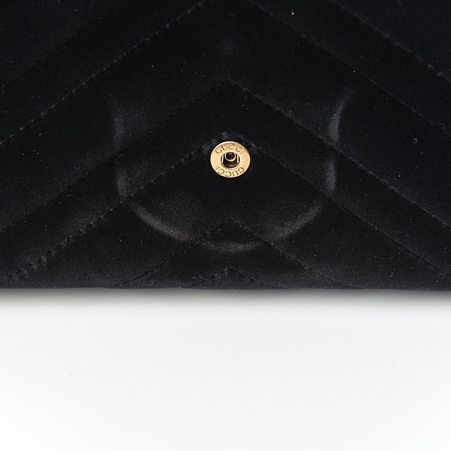 Gucci Velvet Matelasse GG Marmont Chain Wallet Black 11 of 11