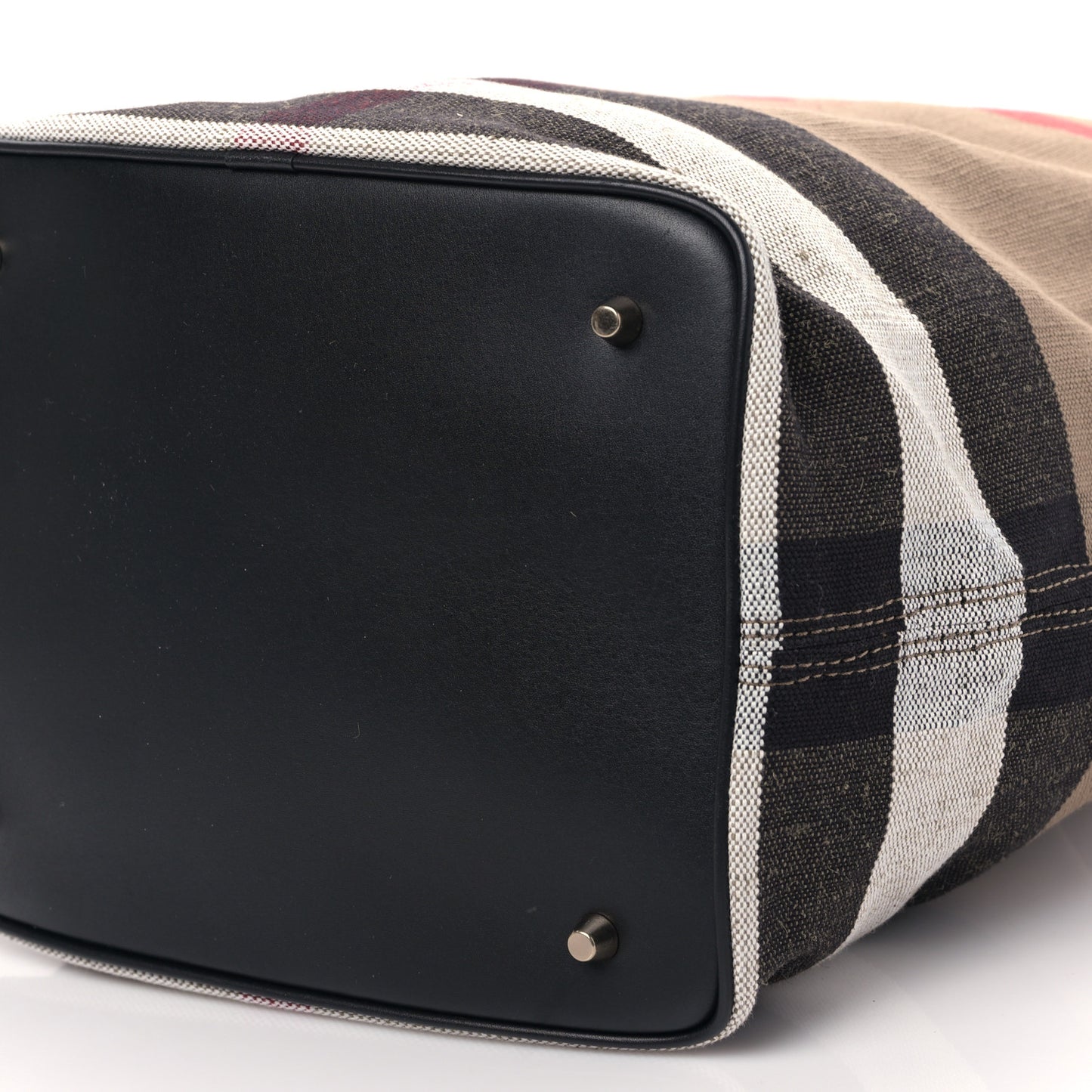 Canvas Mega Check Medium Susanna Hobo Black