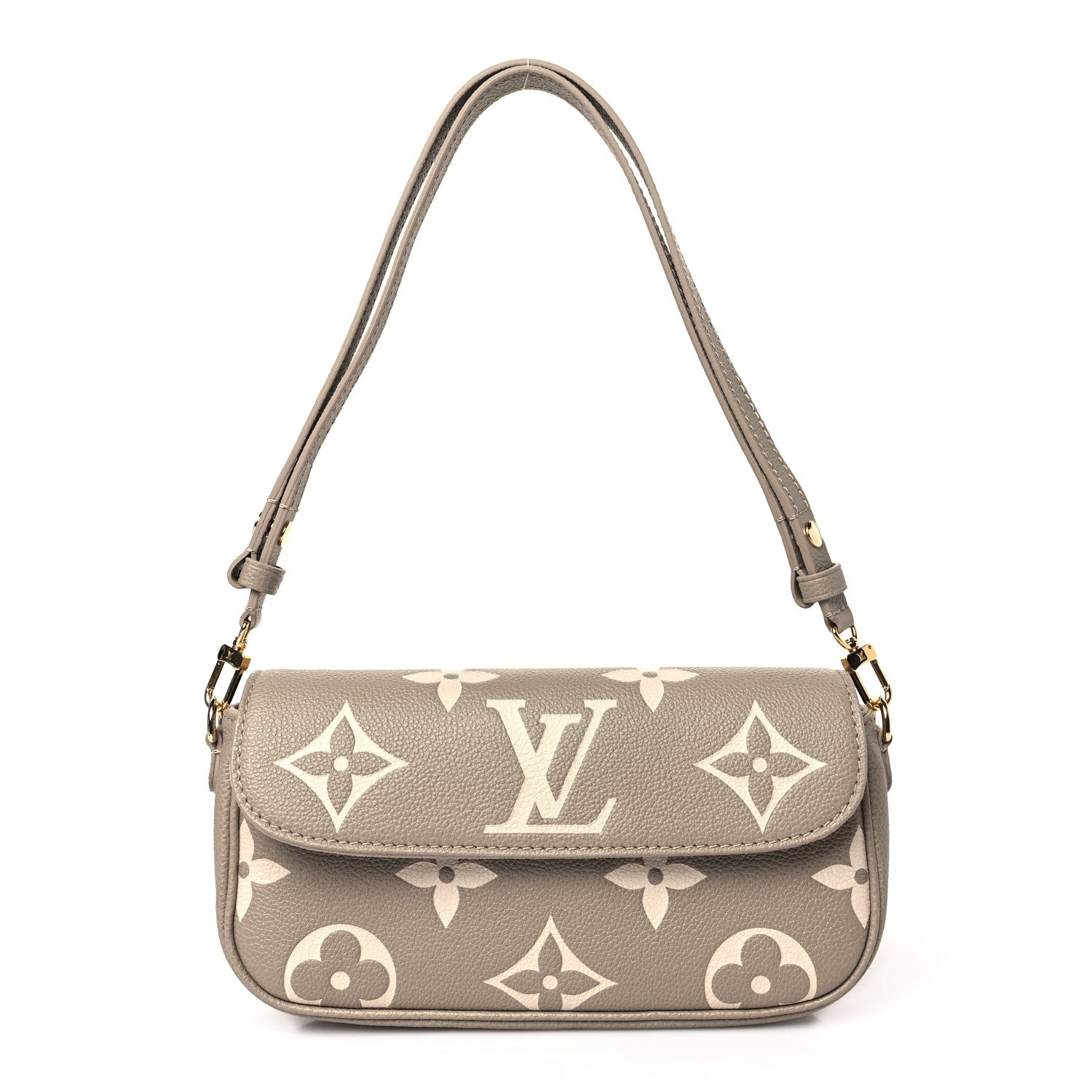 Louis Vuitton Empreinte Monogram Giant Ivy Wallet On Chain Tourterelle Creme 1 of 9