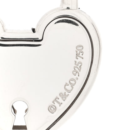 Tiffany 18K Rose Gold Sterling Silver Lock Heart Charm 4 of 4