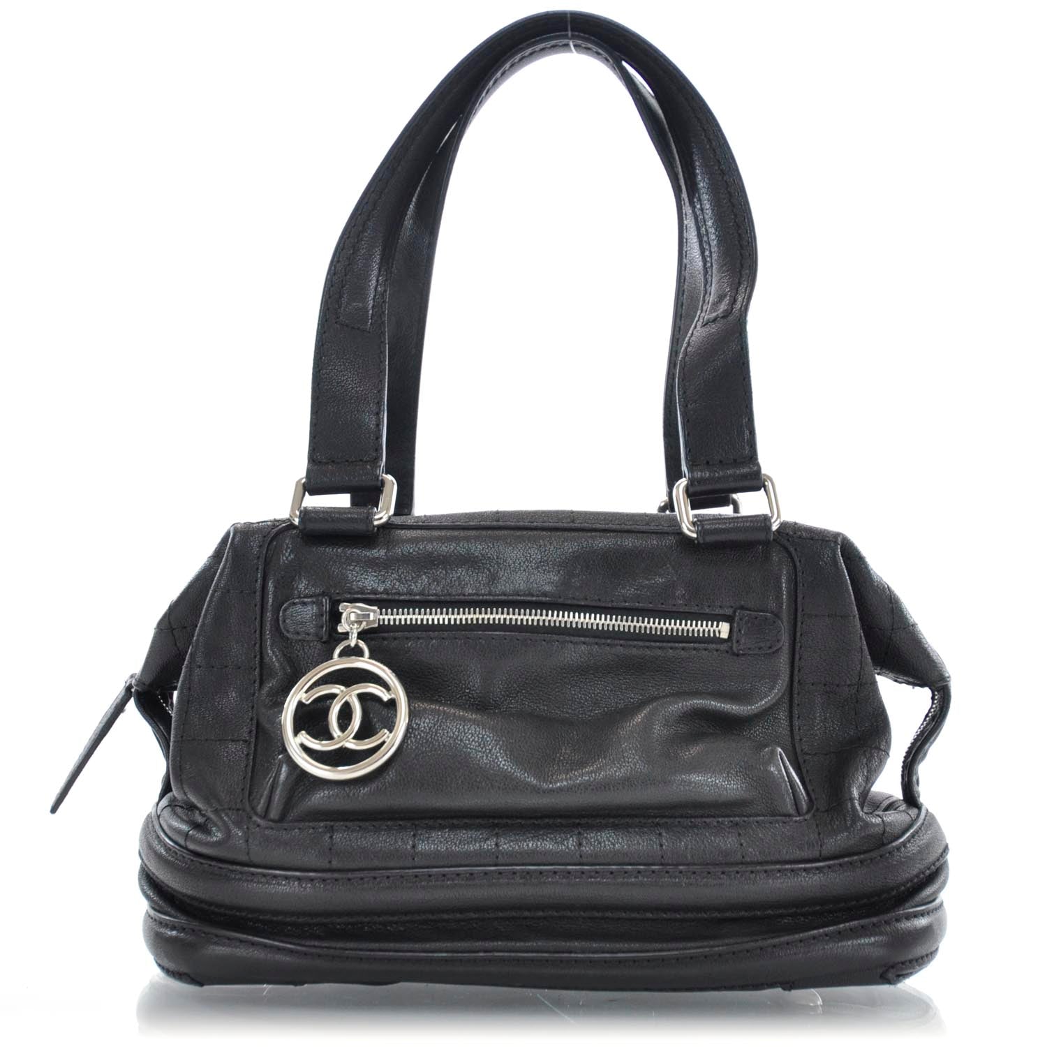 Chanel Leather Essential Bowler Black 1 of 9