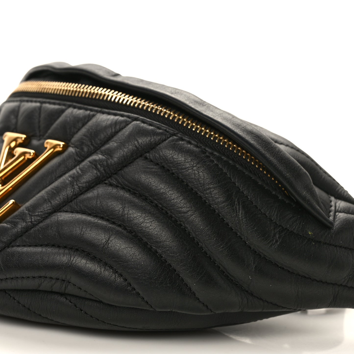 Calfskin Quilted New Wave Bumbag Black
