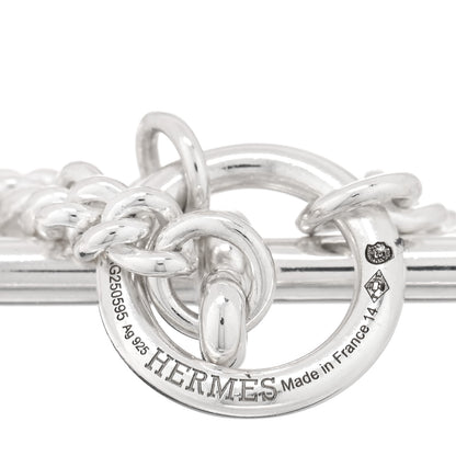 Hermes Sterling Silver Point Sellier Bracelet 3 of 3