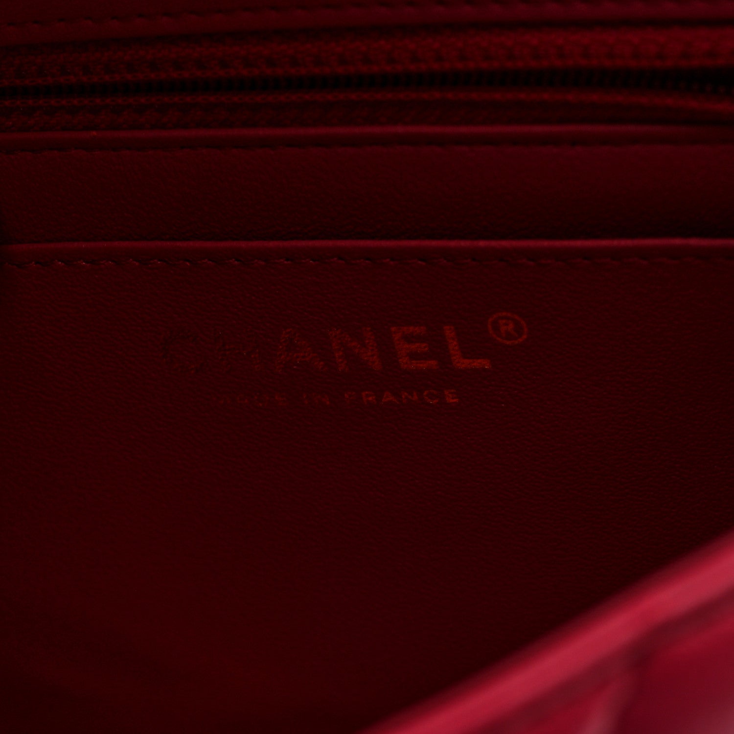 Chanel Lambskin Chevron Quilted Mini Square Flap Pink 6 of 10