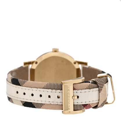 Burberry Stainless Steel Calfskin 38mm The City Quartz Watch Beige BU9015 3 of 5