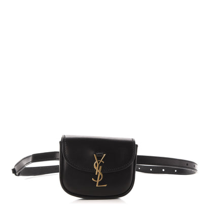 Saint Laurent Smooth Calfskin Mini Classic Monogram Kaia Belt Black 1 of 10