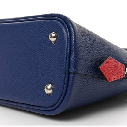 Hermes Epsom Tri-Color 1923 Bolide 25 Blue Saphir Blue Indigo Rouge Piment 8 of 8
