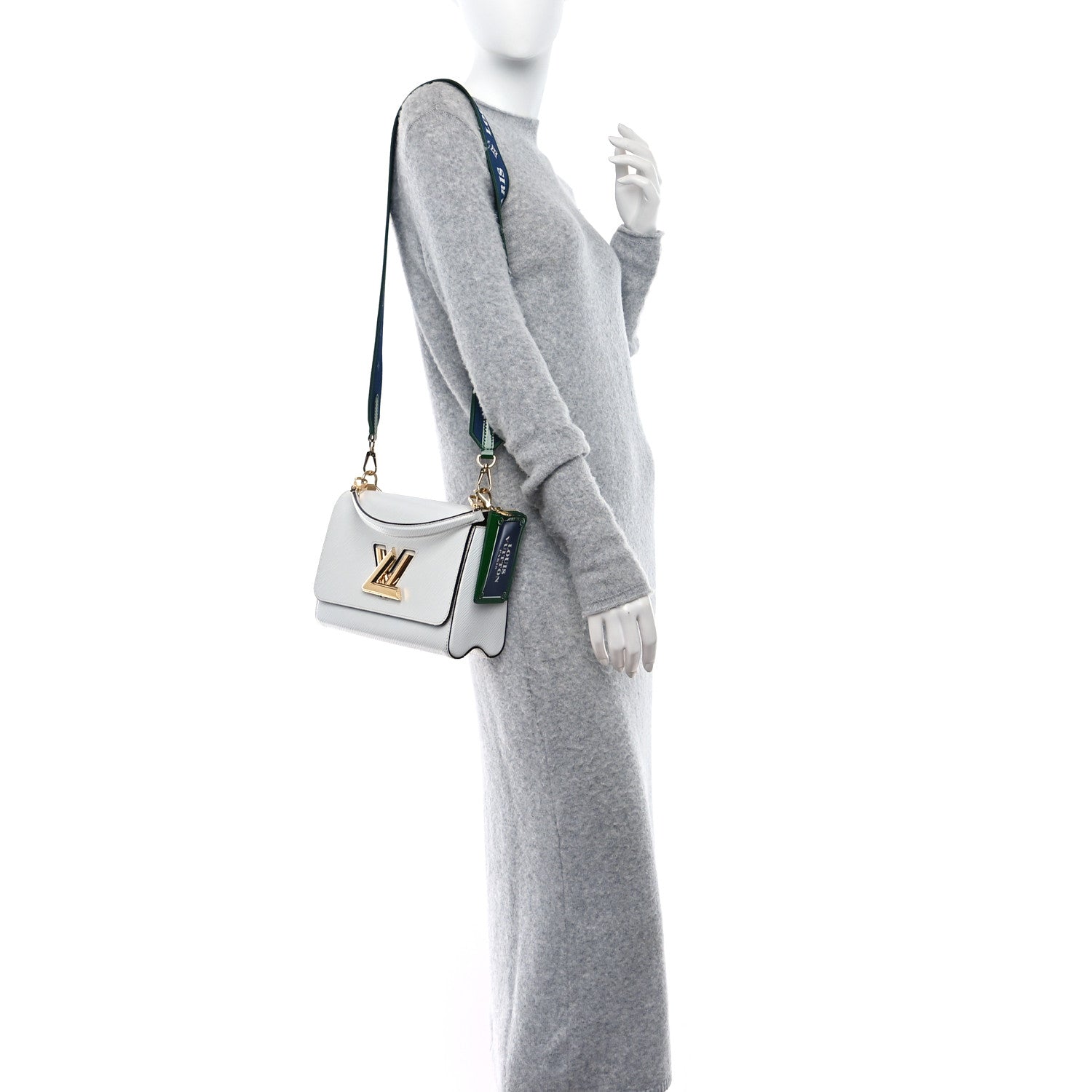 Louis Vuitton Epi Twist Top Handle Shoulder Bag MM White 2 of 9