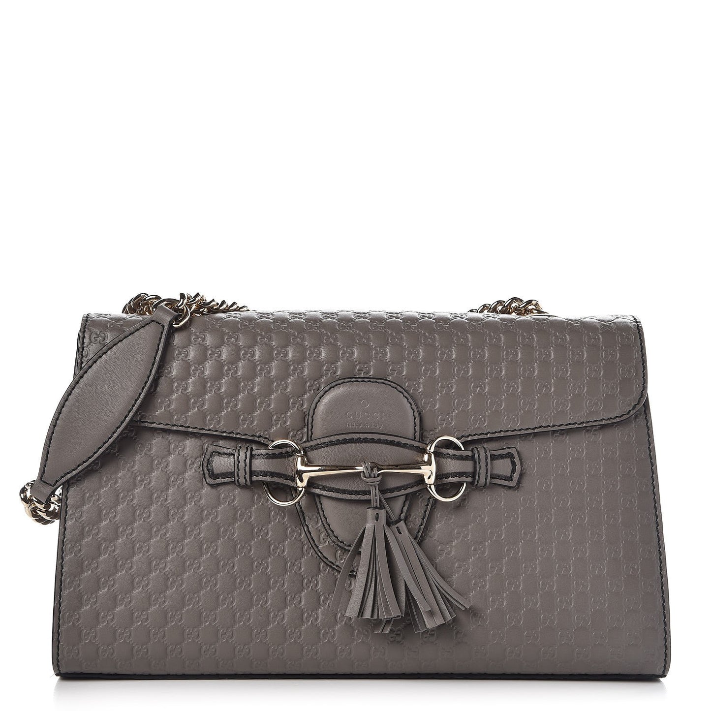 Soft Microguccissima Medium Emily Chain Shoulder Bag Loess
