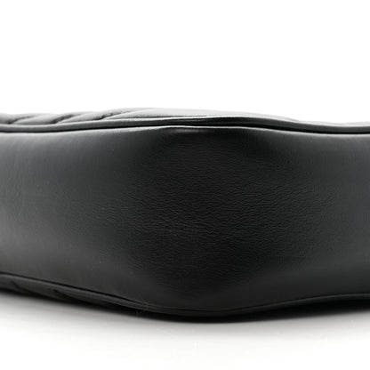 Saint Laurent Calfskin Matelasse Monogram Monochrome Lou Camera Bag Black 9 of 11
