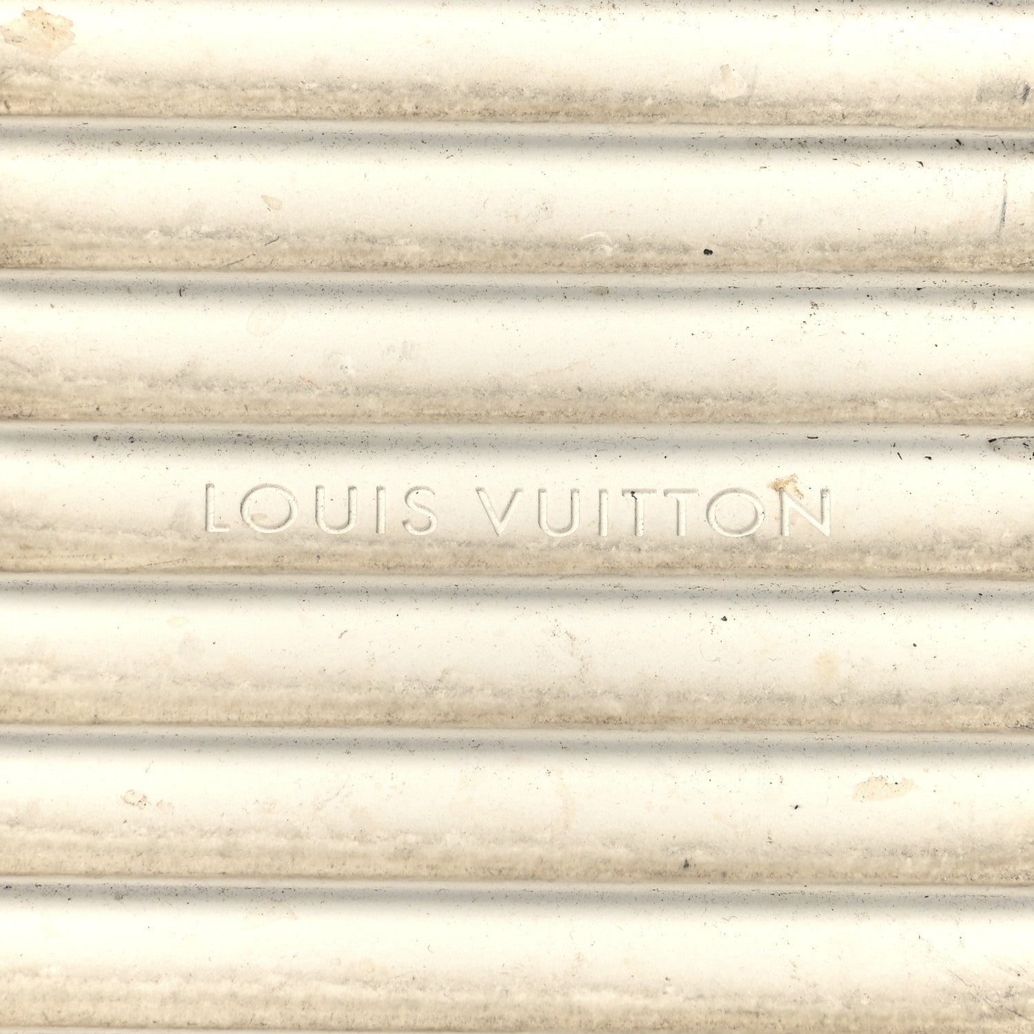 Louis Vuitton Calfskin Monogram Debossed Time Out Sneakers 39.5 White Gold 8 of 9