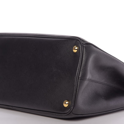 Prada Saffiano Medium Galleria Double Zip Tote Black 9 of 13