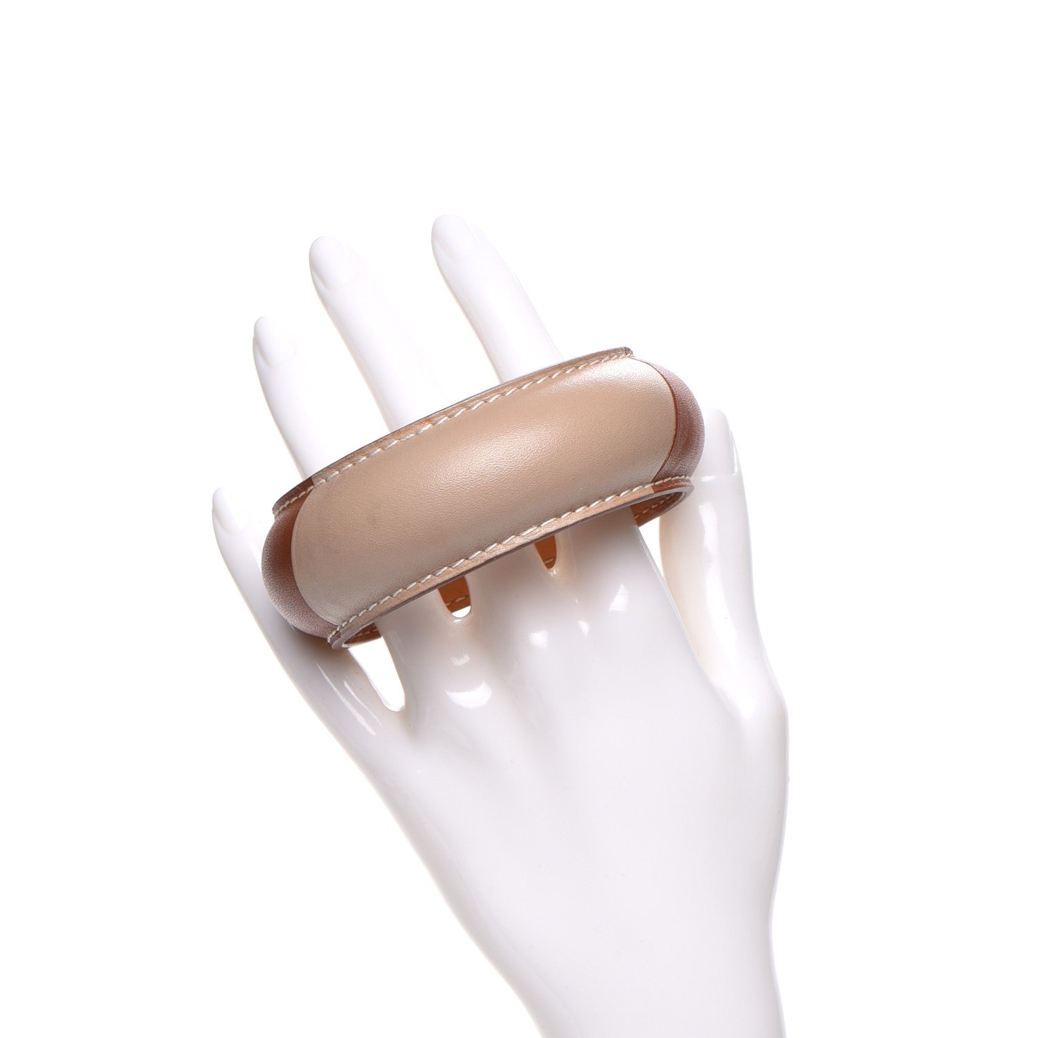 Hermes Tadelakt Astral Extra Large Bracelet M Natural 2 of 5