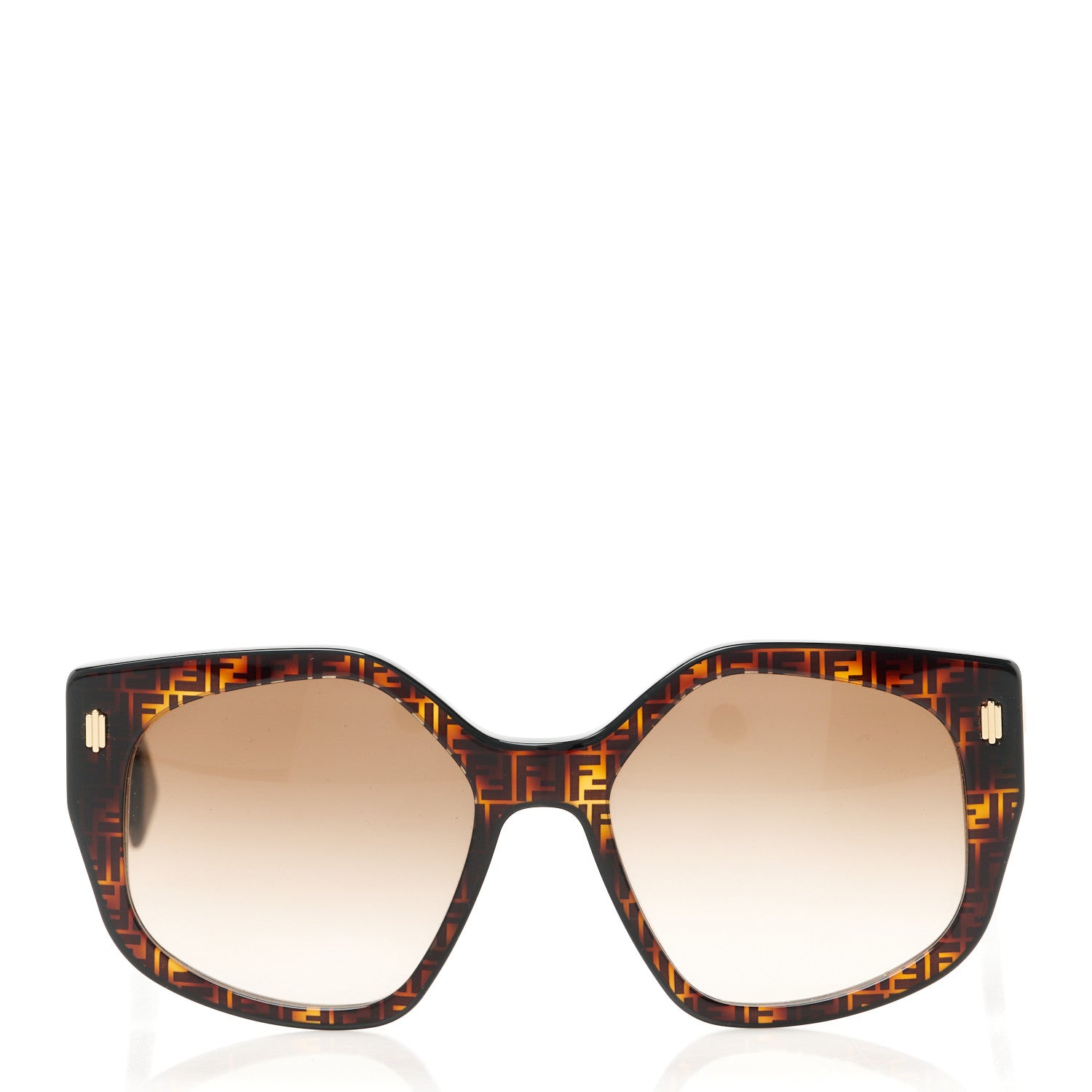 Fendi Acetate FF Fendi Butterfly Sunglasses FE40017I Havana 2 of 8