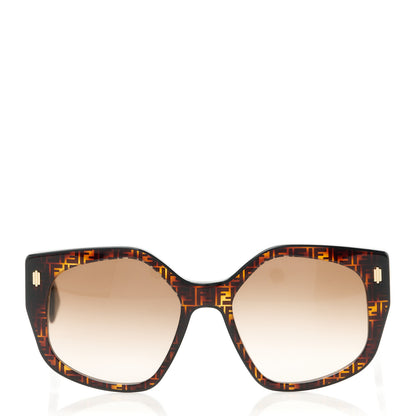 Fendi Acetate FF Fendi Butterfly Sunglasses FE40017I Havana 2 of 8