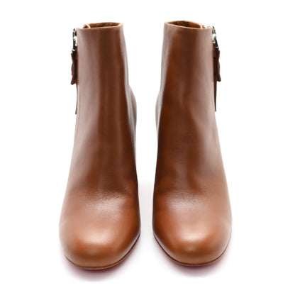 Christian Louboutin Calfskin Ziptotal 85 Booties 37.5 Cuoio 3 of 9