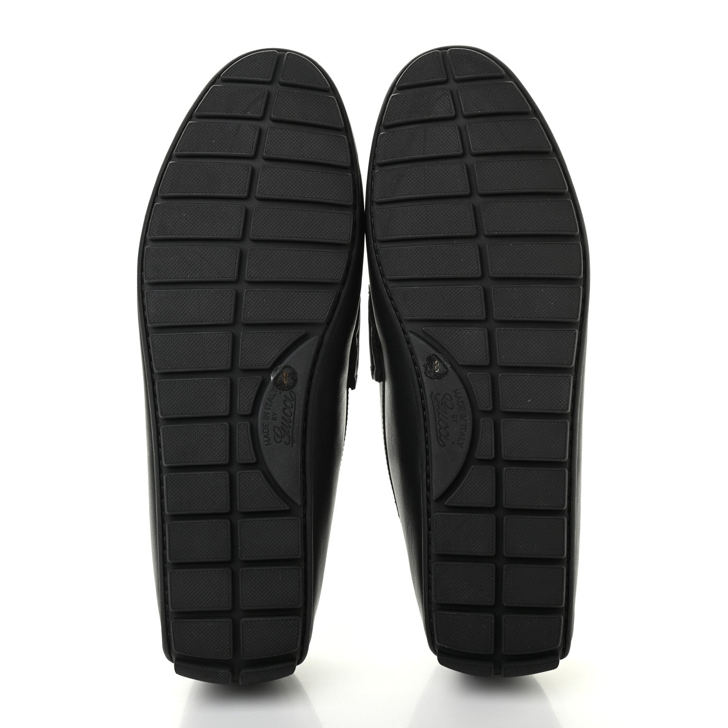 Gucci Calfskin Miro Soft Microguccissima Mens Driver Loafers 8 Black 5 of 8