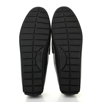 Gucci Calfskin Miro Soft Microguccissima Mens Driver Loafers 8 Black 5 of 8
