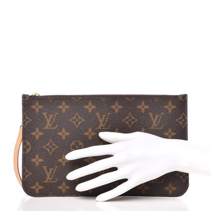 Louis Vuitton Monogram Neverfull MM GM Pochette 2 of 10