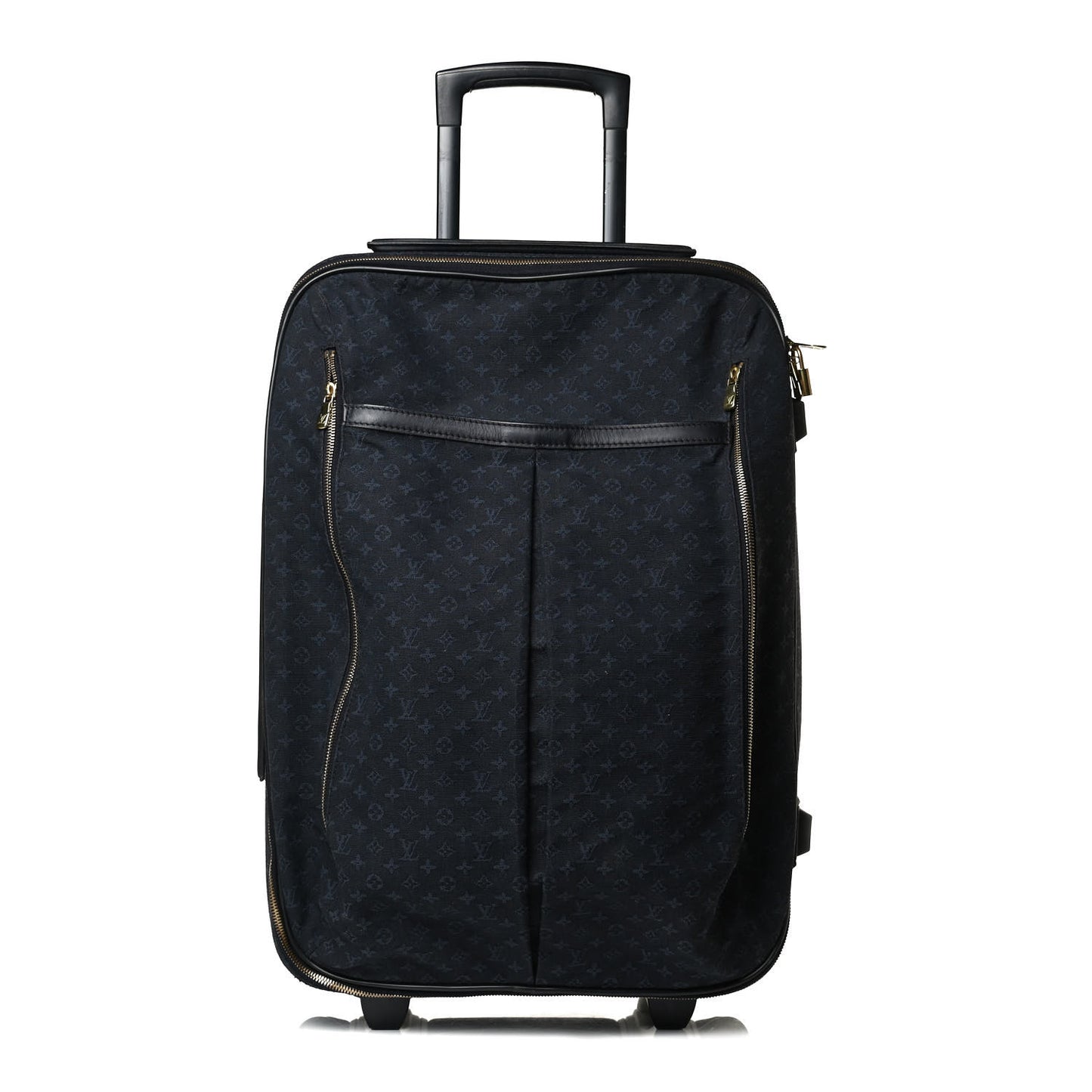 Mini Monogram Rolling Luggage Blue
