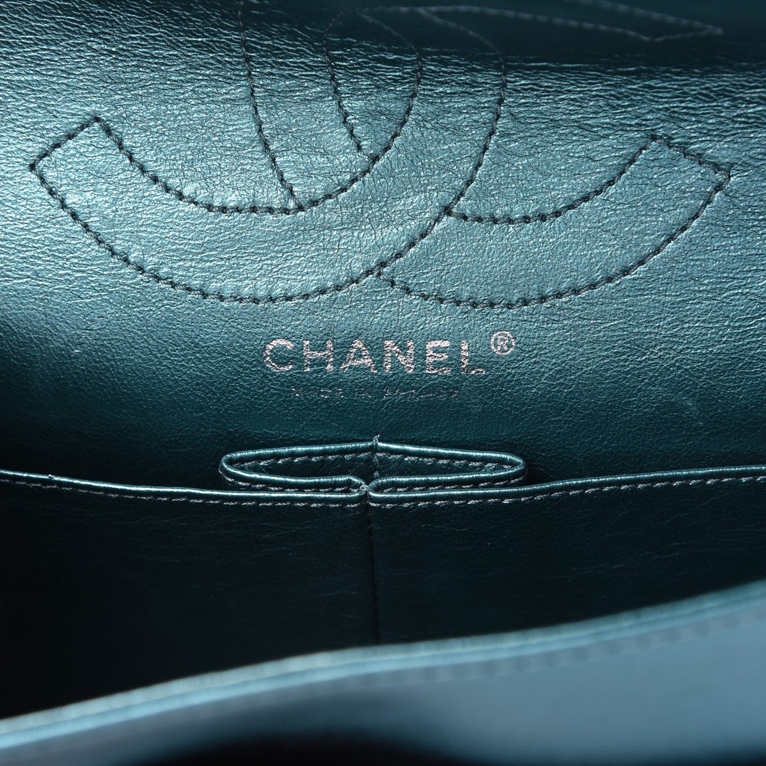 Chanel Metallic Calfskin Quilted 2.55 Reissue 226 Flap Turquoise 8 of 10