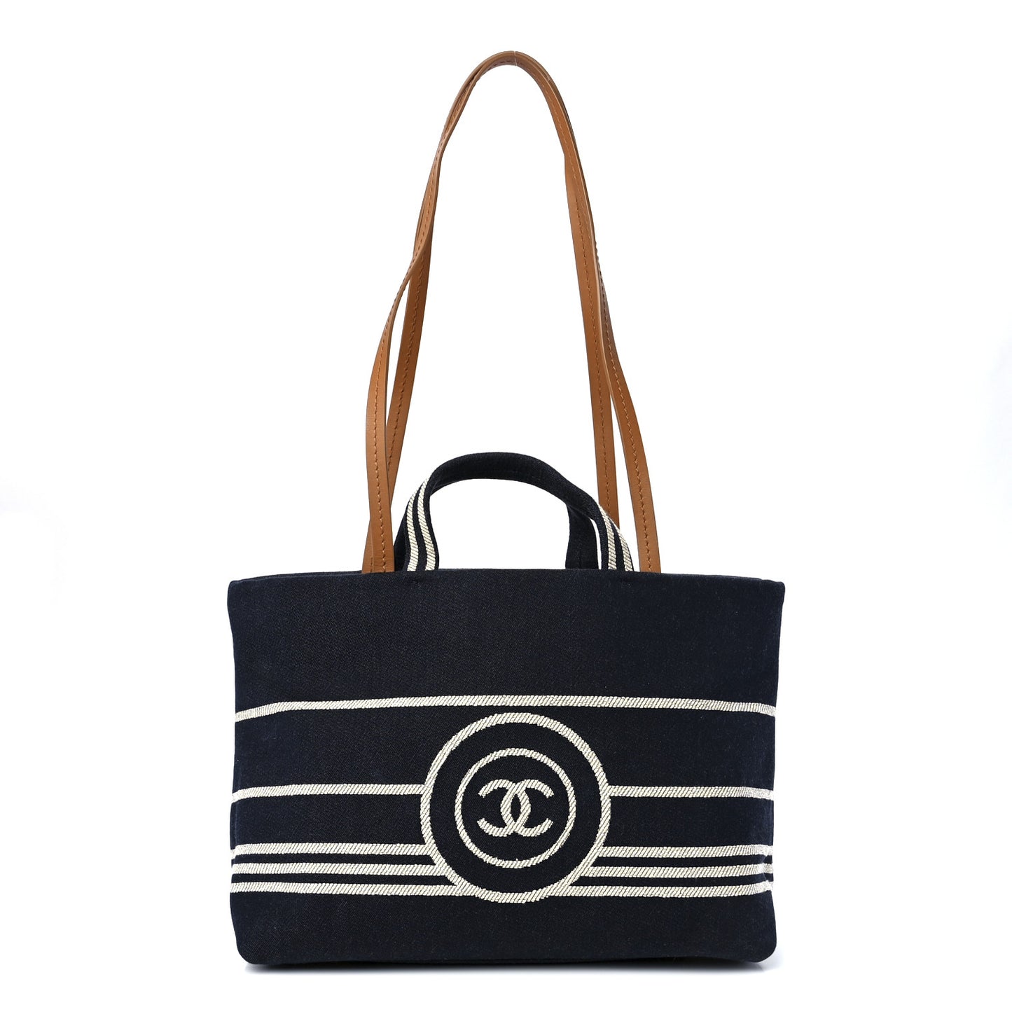 Denim Large Shopping Tote Blue