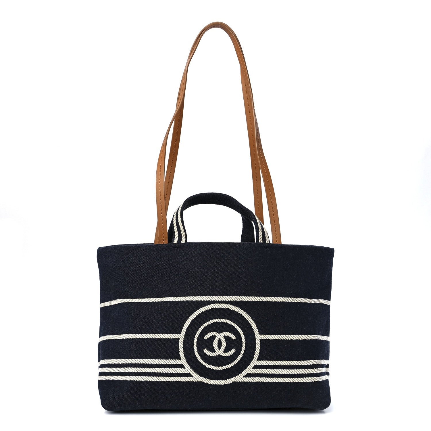Chanel Denim Large Shopping Tote Blue 1 of 11