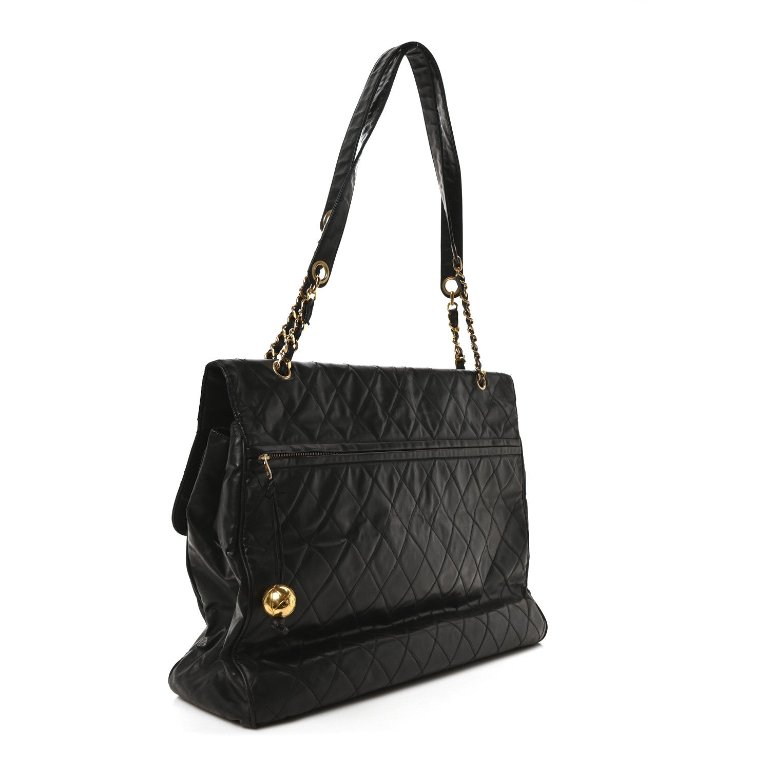 Chanel Vinyl XXL Jumbo Maxi Flap Bag 1702417 – FASHIONPHILE