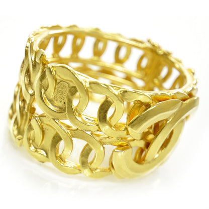 Chanel CC Wide Bracelet Gold 4 of 5