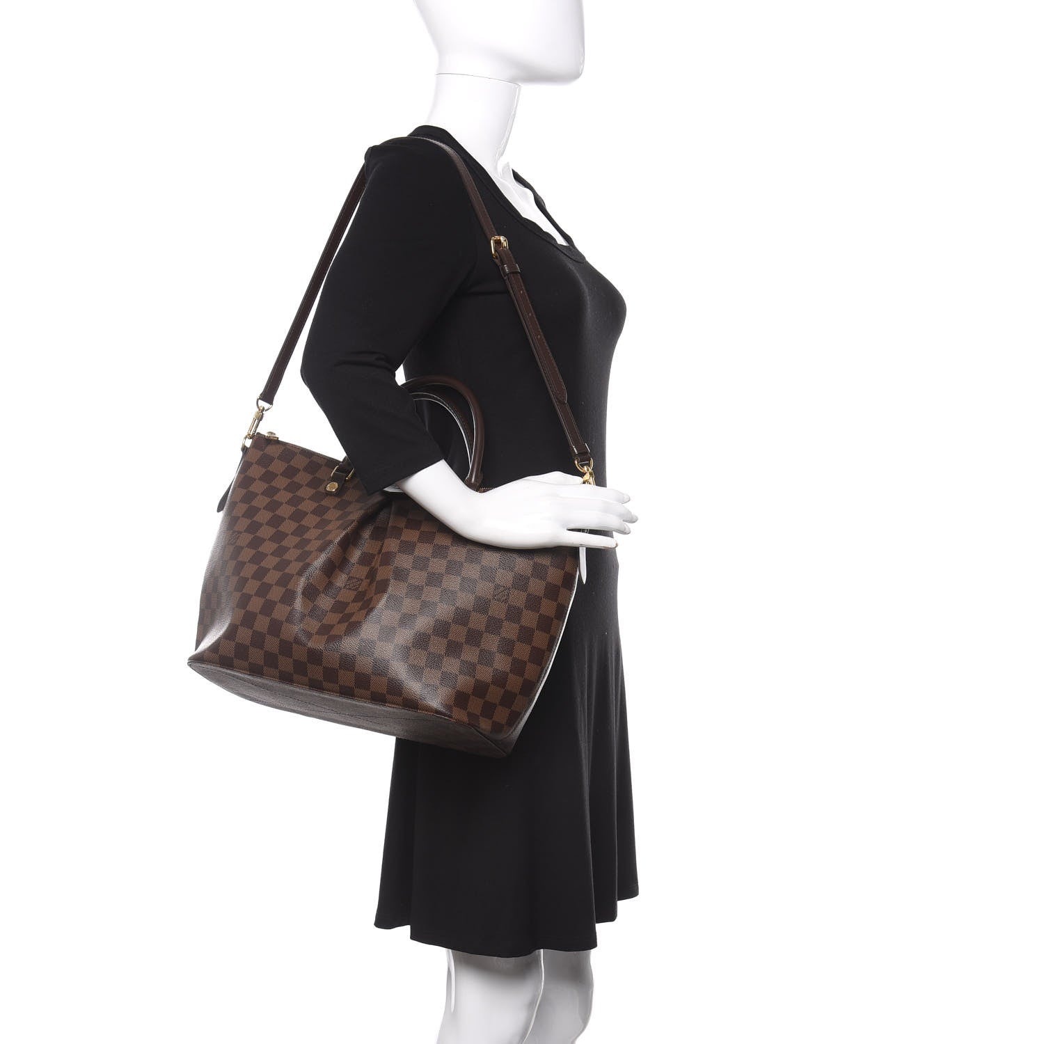 Louis Vuitton Damier Ebene Siena GM 2 of 9