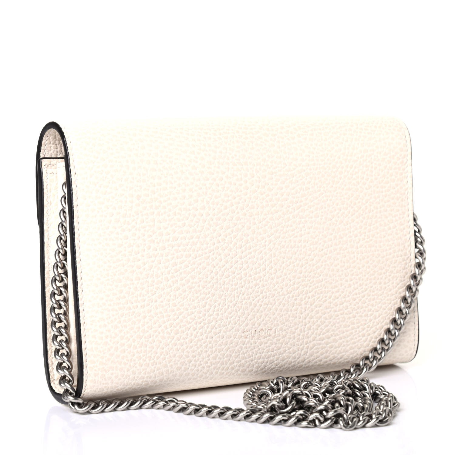 Gucci Dollar Calfskin Mini Dionysus Chain Wallet Mystic White 2 of 4