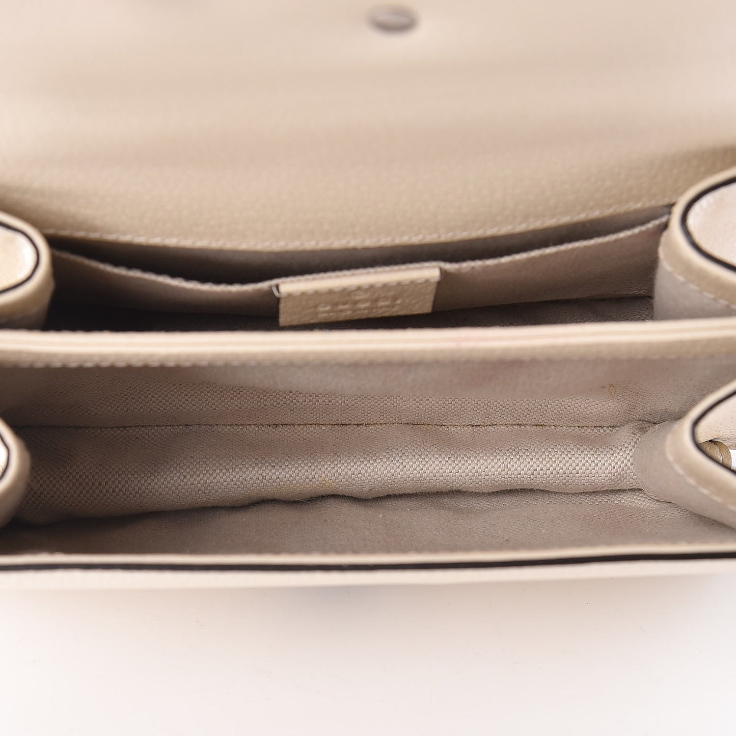 Textured Calfskin Crystal Bamboo Web Mini Dionysus Top Handle Bag Mystic White