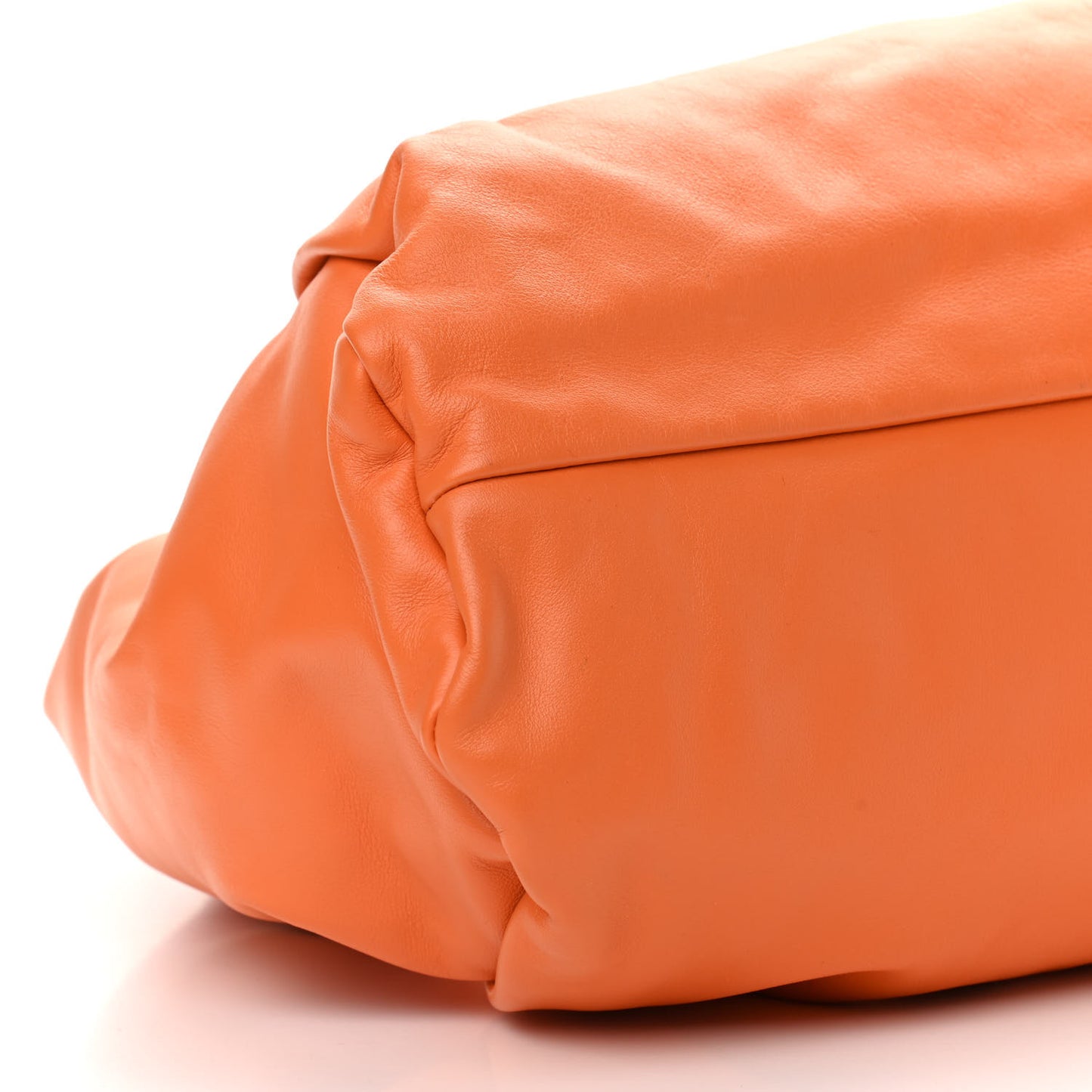 Smooth Butter Calfskin Small The Shoulder Pouch Light Orange