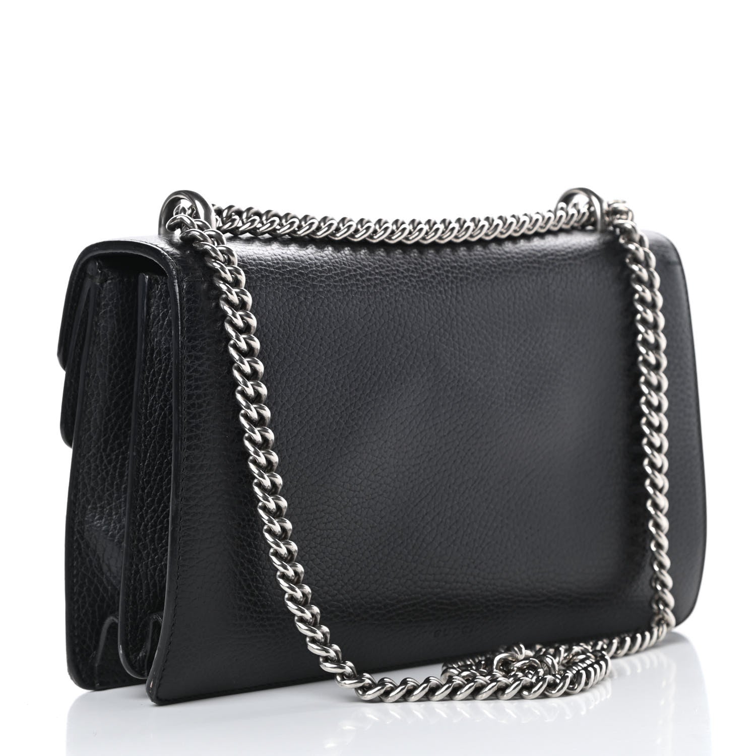 Gucci Pebbled Calfskin Small Dionysus Shoulder Bag Black 3 of 15