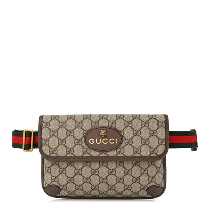 Gucci GG Supreme Monogram Neo Vintage Web Belt Bag Brown 1 of 10
