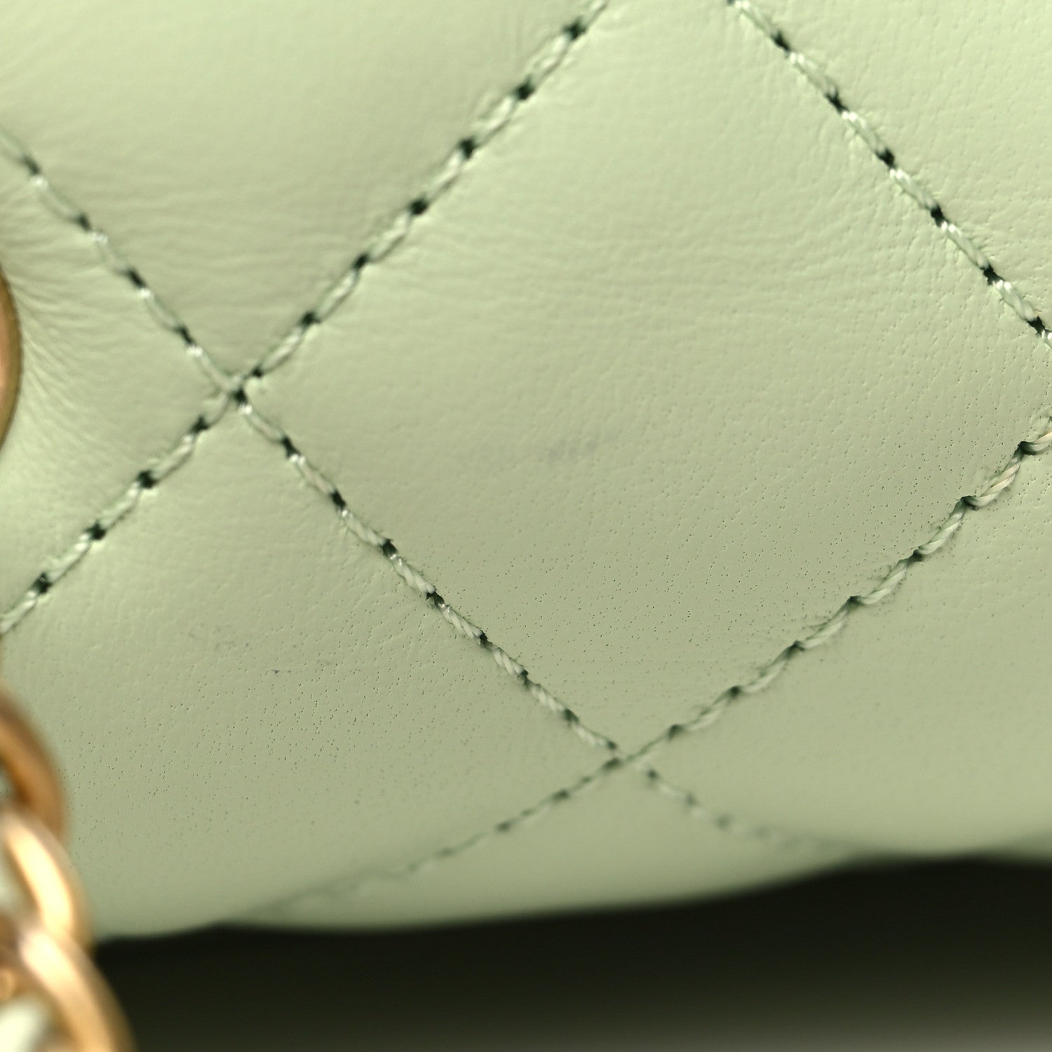 Chanel Lambskin Quilted Mini Pearl Crush Flap Light Green 12 of 12