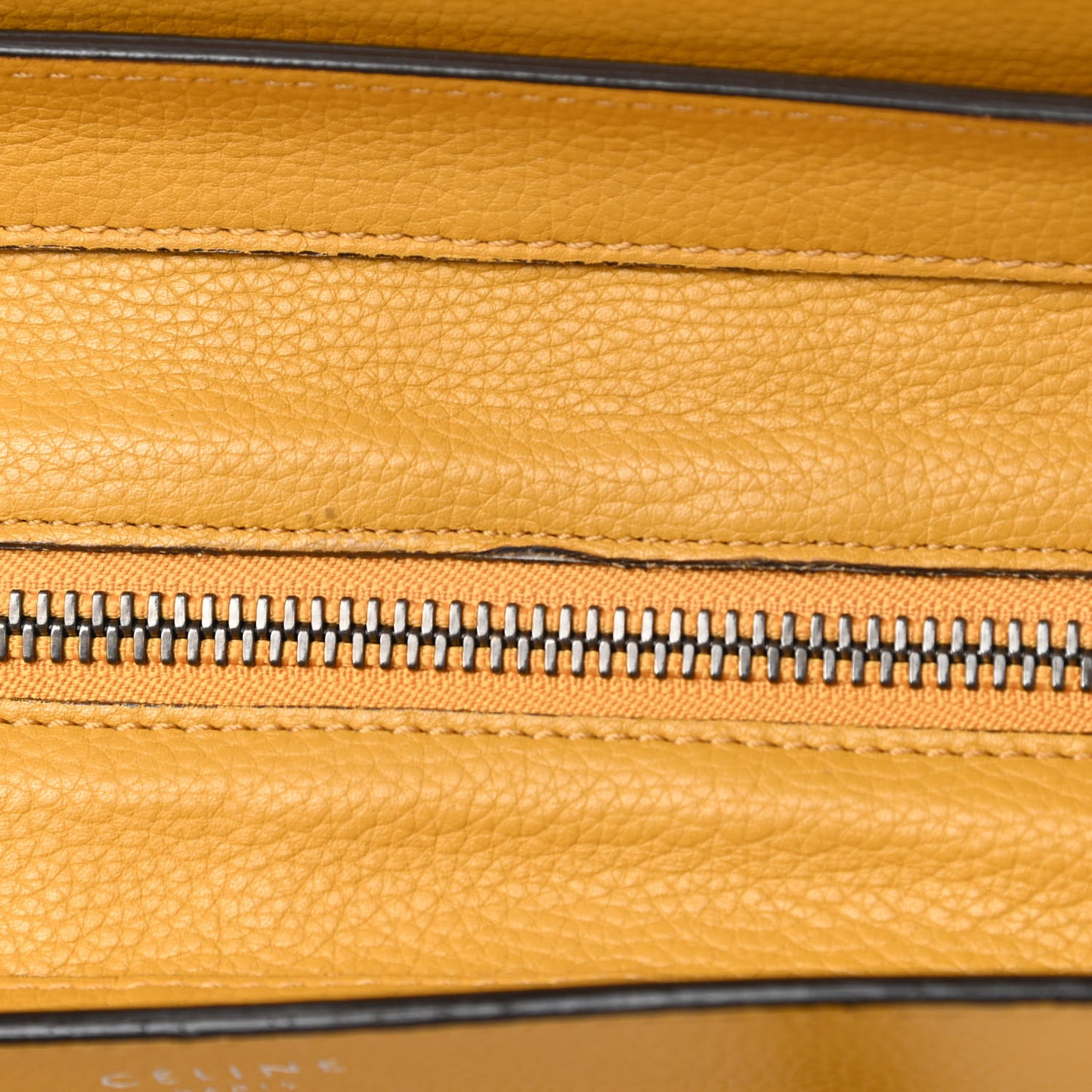 Drummed Calfskin Mini Luggage Ocre
