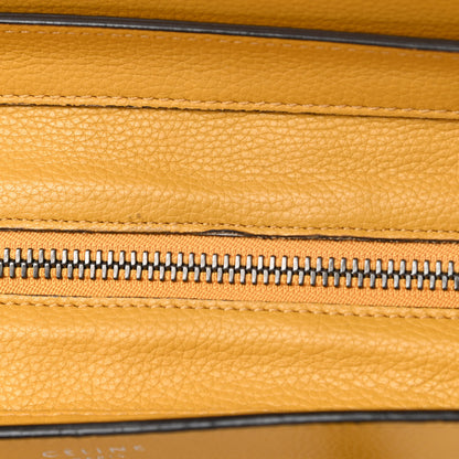 Celine Drummed Calfskin Mini Luggage Ocre 16 of 17