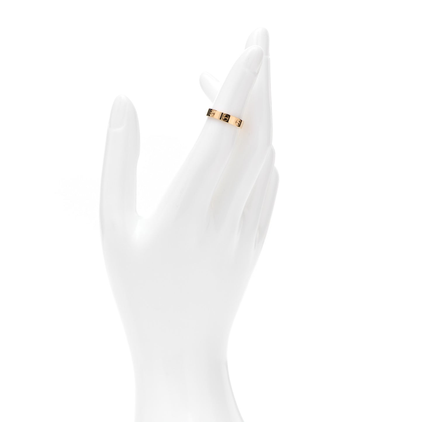 18K Yellow Gold 3.5mm LOVE Wedding Band Ring 46 3.75