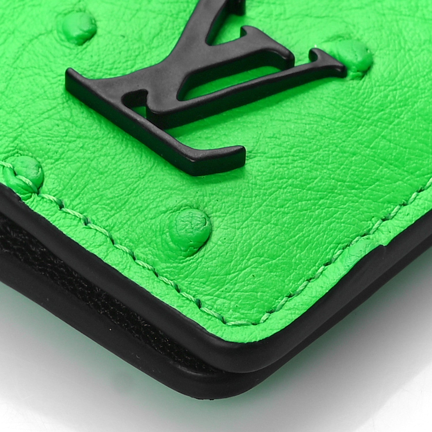 Louis Vuitton Ostrich Pocket Organizer Florescent Green 8 of 8