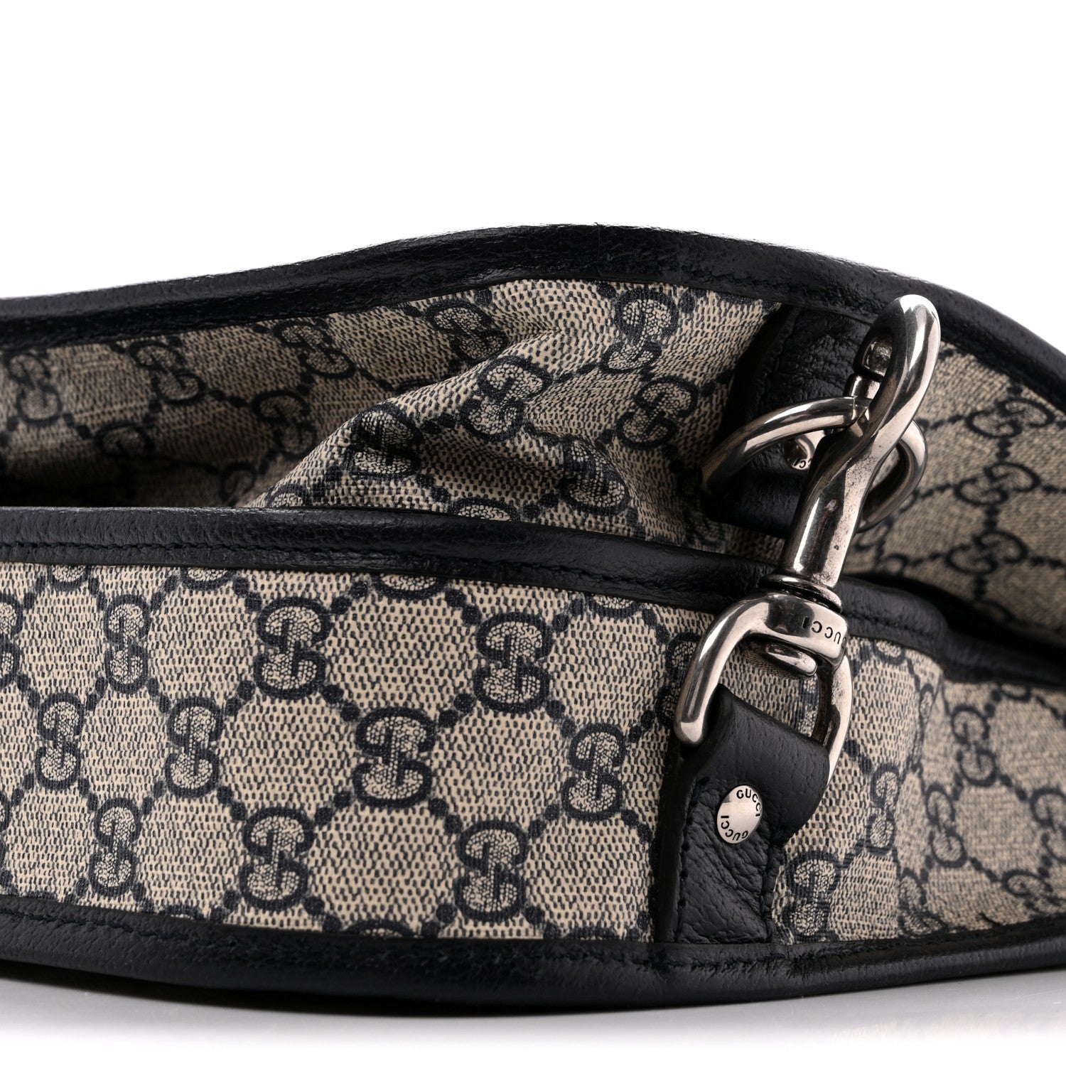 Gucci GG Supreme Monogram Web Savoy Garment Bag Beige Blue 10 of 14