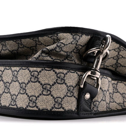 Gucci GG Supreme Monogram Web Savoy Garment Bag Beige Blue 10 of 14