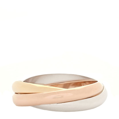 Cartier 18K Pink Yellow White Gold Small Trinity Ring 50 5.25 3 of 5