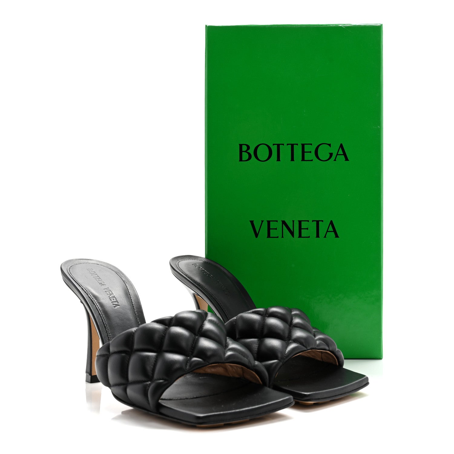 Bottega Veneta Nappa Matelasse Padded Mule Sandals 36.5 Black 18 of 18