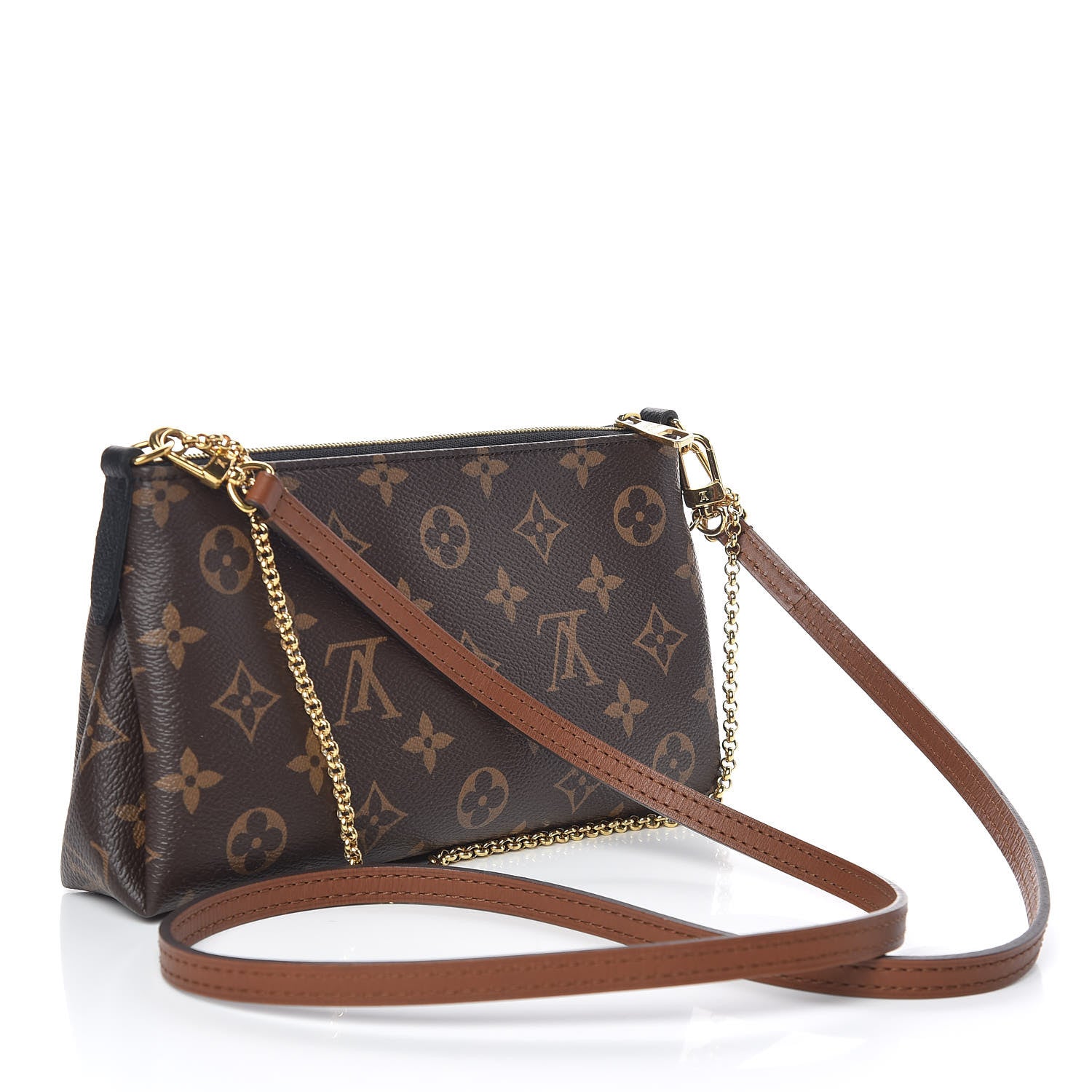 Louis Vuitton Monogram Pallas Clutch Black 3 of 10